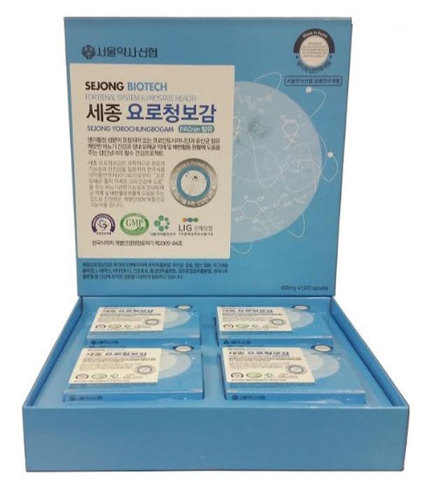 세종바이오텍의 세종요로청보감은 천연원료로 만든 천연항생제다. 오줌소태(방광염), 빈뇨증, 요실금, 전립선이상으로 소변관리가 힘든 이들에게 도움을 준다.