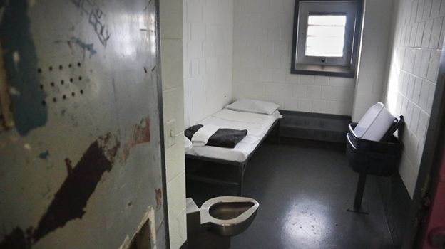 The interior of an American prison is cold and barren signifying the consequences of the crime committed. Source: Associated Press/Bebeto Matthews