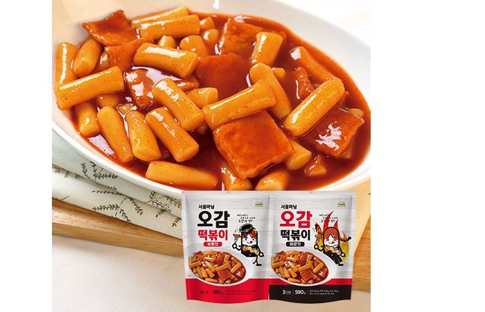서울마님 오감떡볶이는 보통맛과 매운맛 두가지를 취향에 따라 선택할 수 있다