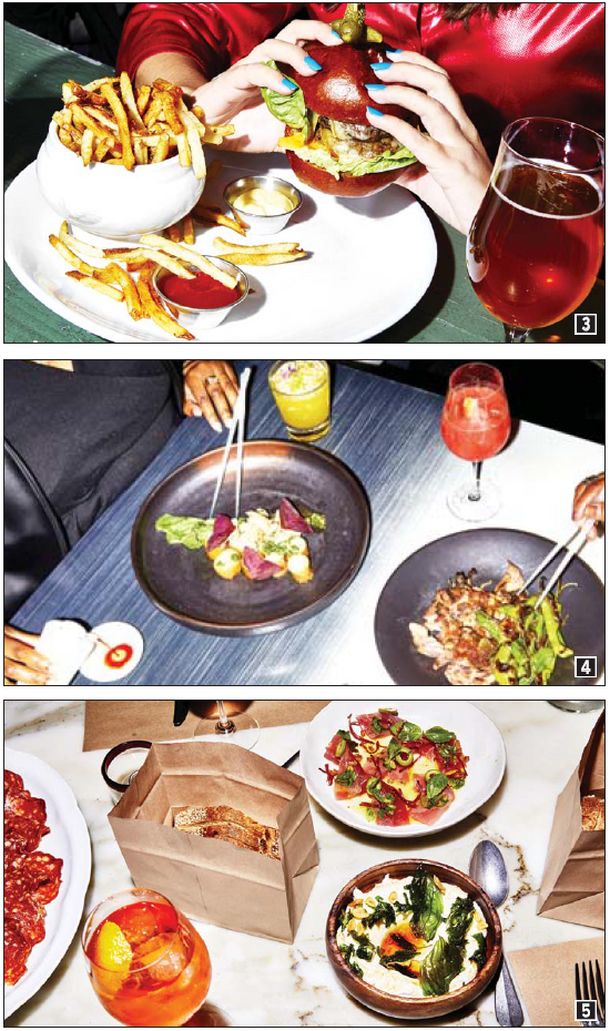 맛깔스런 요리를 선보이는 다양한 식당들이 2019 서머 뉴욕 레스토랑 위크에 참여하고 있다. (1) 정통 아메리칸 요리 전문 프리만스 (2) 허드슨야드에 새로 문을 연 그리스 시푸드 전문 에스티아토리오 밀로스 허드슨야드 (3) 프랑스식 전문 요리점 프렌치 루이 (4) 일식 전문점 모리모토 NY (5) 브루클린에 있는 이탈리안 전문 식당 류카. 

[사진 NYC&Company/ Amy Lombard]
