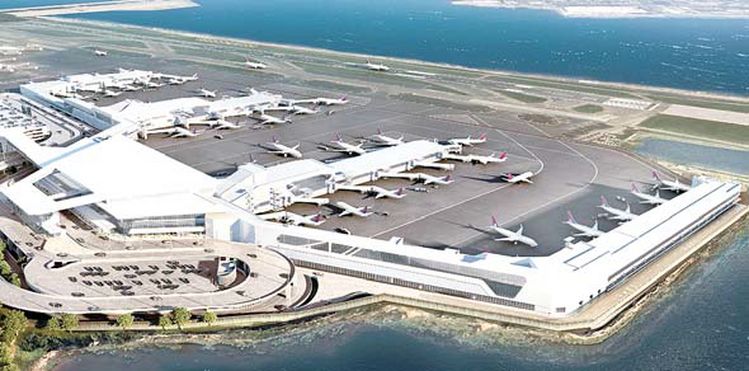 새로 공개된 개보수 공사 후의 라과디아 공항 조감도. [사진 뉴욕주지사실]