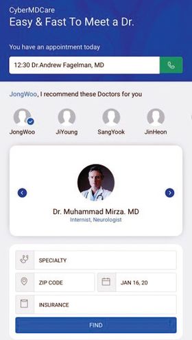원격진료서비스 사이버엠디케어는 65세 이상의 메디케어 보험 가입자를 대상으로 서비스된다.