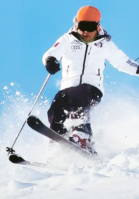 스위스 세인트 모리츠에 눈이 많이 내려 파우더 스키를 즐길 수 있었다.