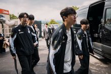 젠지 첫 세트 승리 장면