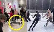 관객 덮치고 무대서 혼자 '꽈당'…'로봇 굴기' 자랑하던 中 망신