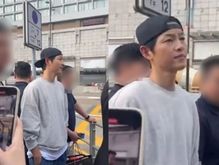 “송혜교랑 결혼했던 사람” 송중기, 전처 언급에 미간 팍..'무례 발언' 눈살 [Oh!쎈 이슈]