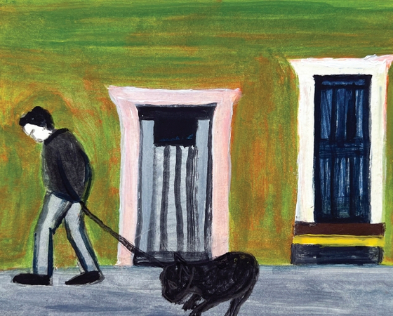 two Souls, one Path, 2025, monoprint, 6x8 inches.