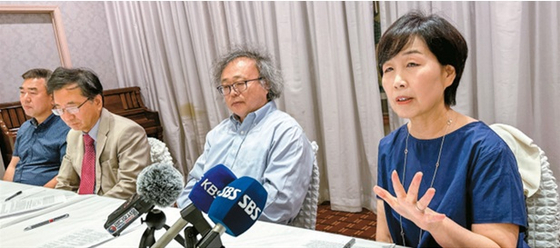 LAKMA가 광복 80주년 기념 음악회를 개최하는 가운데, 작곡가 백낙금씨가 이번 무대의 취지와 의미를 설명하고 있다. 