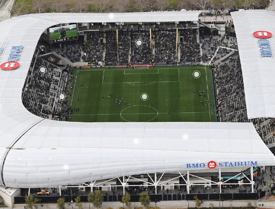 LAFC의 홈구장인 BMO 스타디움 전경. [LAFC 웹사이트 캡처]