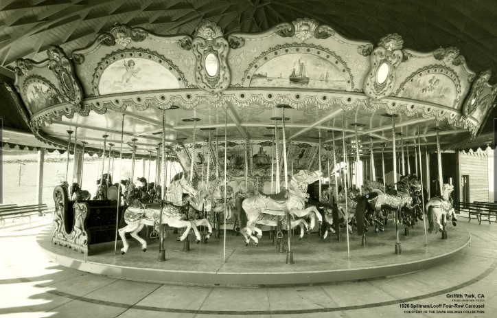 1926년 제작 초기 당시 그리피스 공원 회전목마 [carouselhistory.com 캡처] 