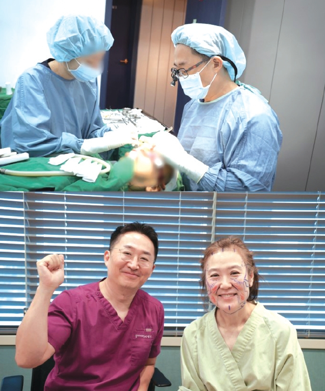 이영진 원장이 딥플레인 안티에이징 맞춤 상담과 시술을 하고 있다. [엘리트성형외과 제공]