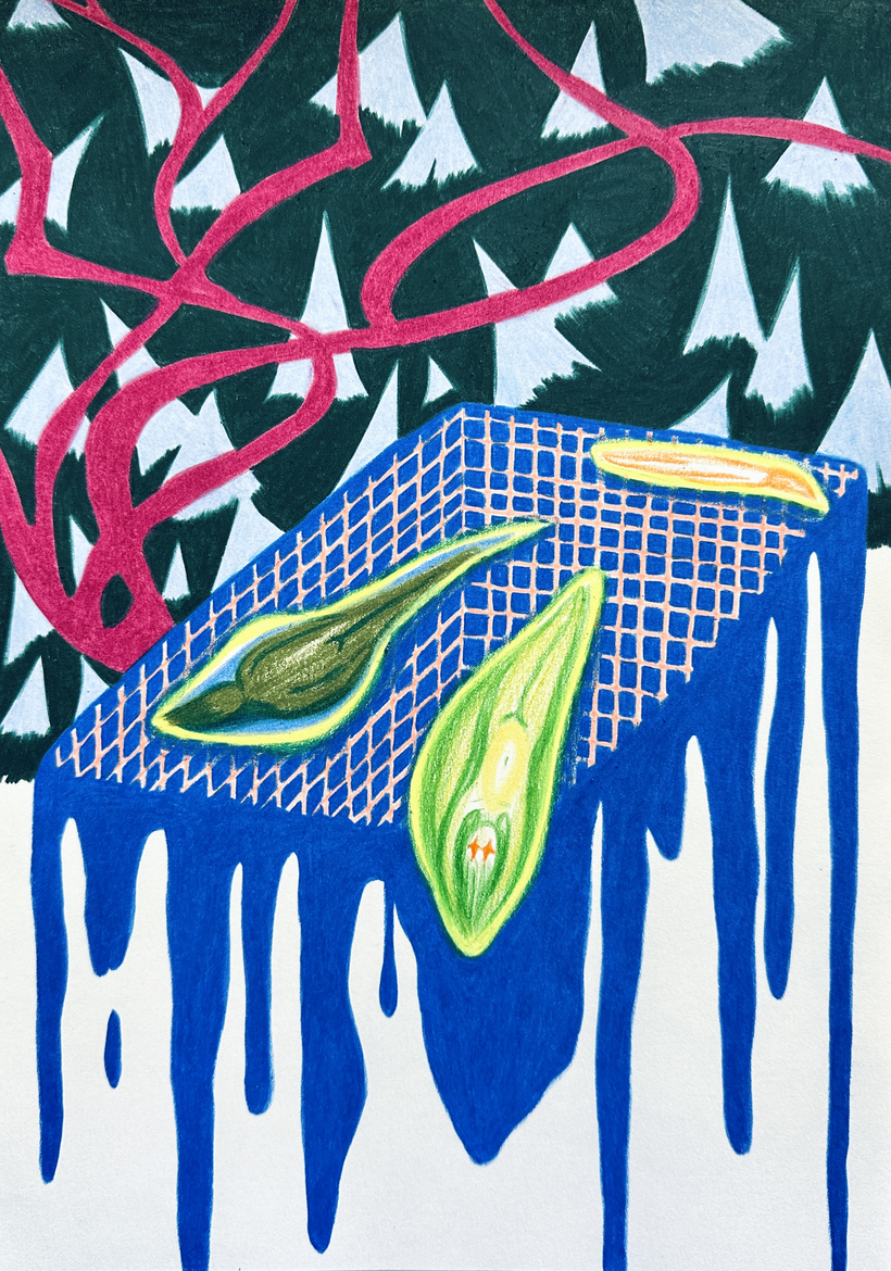 최나무 'Drawing for Night Pool 02'