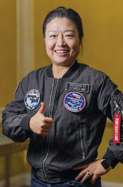 이소연 박사가 우주인 시절의 영광과 책임감에 관해 말하고 있다. 김상진 기자