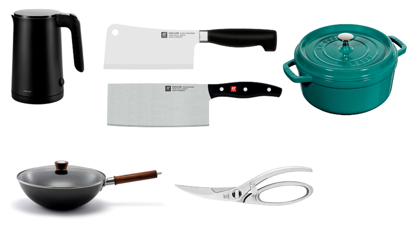 최고의 품질을 자랑하는 '헨켈 즈빌링' 브랜드 제품들. [사진 헨켈 즈빌링]