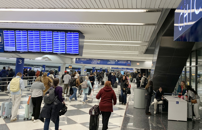 지난 30일 오후 오헤어국제공항 모습