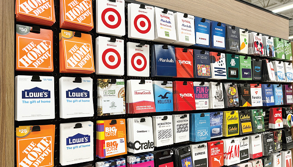 특정 매장 전용 기프트카드는 수수료 없이 간편하게 사용할 수 있다.