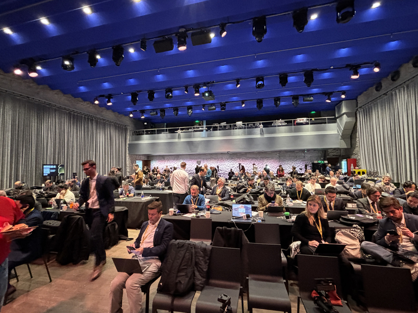 조 추첨식이 진행되는 케네디 센터 내 프레스룸에는 기자들이 조 추첨 소식을 전하기 위해 대기 중이다. [강한길 기자]