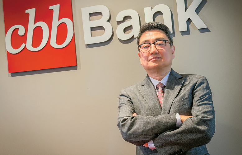 지난 5일 CBB뱅크 본점에서 박승호 신임 행장이 경영 계획과 포부를 밝혔다. 김상진 기자