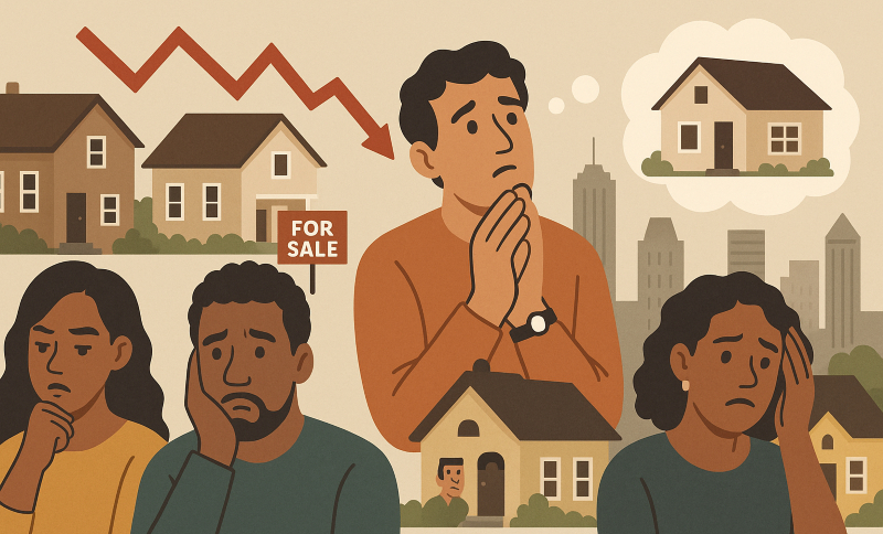 메트로 애틀랜타 주택시장이 바이어스 마켓(Buyer's Market)으로 바뀌었다고는 하지만 정작 ″바이어에게 무엇이 유리한가″라는 질문에 부동산 전문가들의 의견은 조금씩 다르다. [AI 생성 이미지]