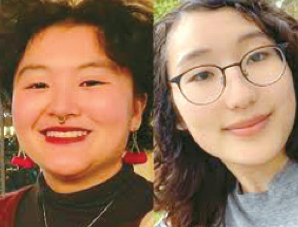 이스라엘 군에 구금된 아이린 조(오른쪽)씨와 트루드 프로스트씨.  [The International Solidarity Movement 홈페이지]