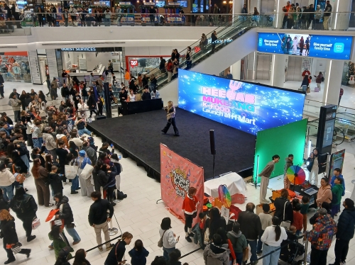 히밥 먹방(Mukbang) 브랜드 런칭 현장(Mart American Dream Mall)(사진 제공: 위드라이크)