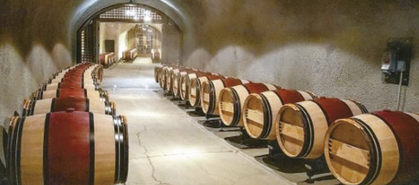 나파 밸리의 다나 에스테이트 지하에 위치한 프렌치 오크통 저장실에서 와인이 숙성되고 있다. 이곳은 대부분의 와이너리 자재들을 유럽에서 수입해 사용한다. 박낙희 기자