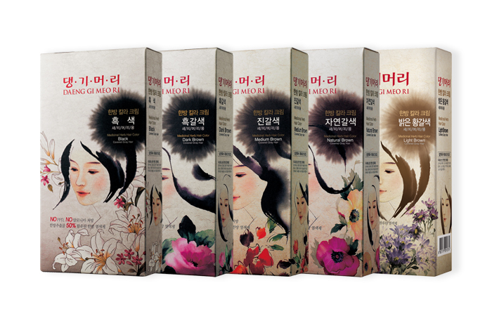 댕기머리 한방 칼라 크림