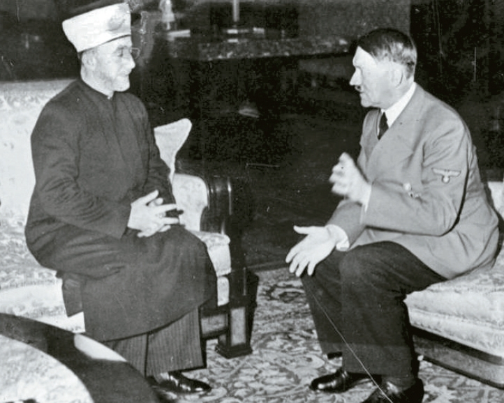 1941년 독일에서의 팔레스타인 지도자 알 후세이니(왼쪽)와 아돌프 히틀러. [사진 독일연방기록청]