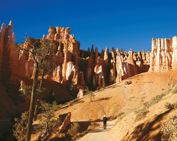 후두 바위가 숲처럼 빼곡한 협곡. 일출·일몰 빛에 따라 색이 달라진다.
