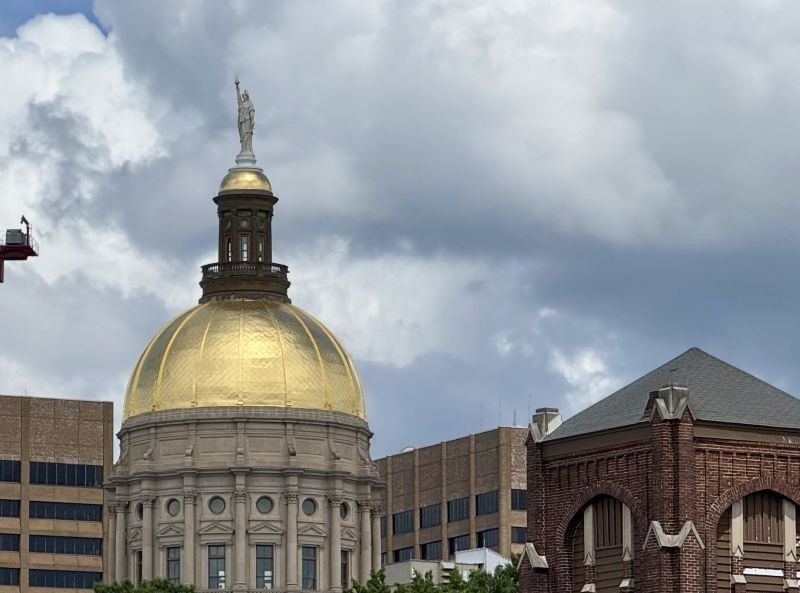 조지아 주청사를 상징하는 '골든 돔.' 윤지아 기자.