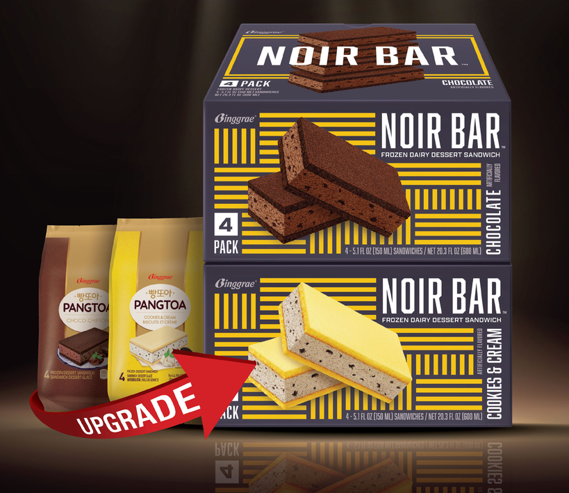 빙그레 '누아르바(Noir Bar:한국 제품명 빵또아)'. [사진 빙그레]