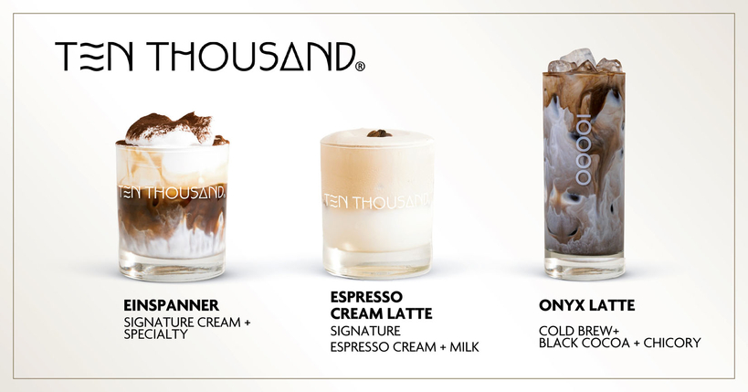 H마트 'Ten Thousand'의 3가지 시그니처 음료. [사진 H마트]