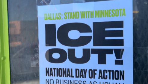 ‘전국적 행동의 날(Nationwide Day of Action)’ 사인.