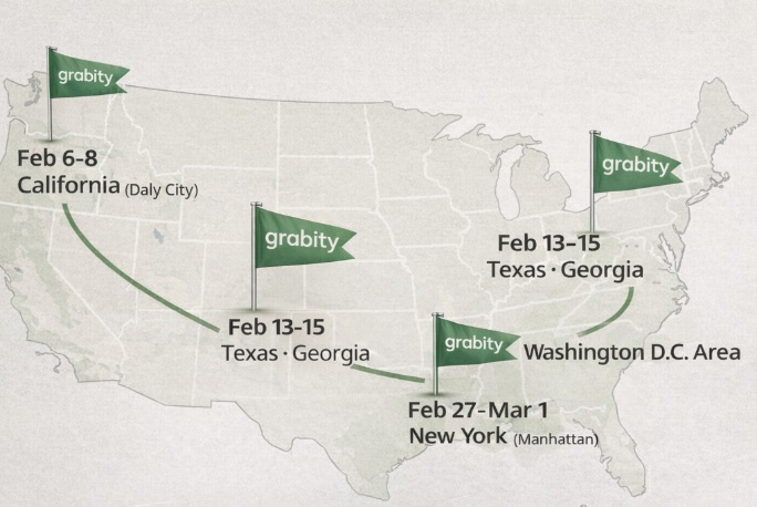 [GRABITY ROUTE AMERICA 2026 투어 일정]