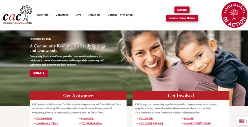 CAC 홈페이지 캡처.