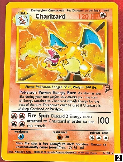 전 세계에 단 150장만 존재하는 '골드 스타 리자몽' 카드. [eBay 캡처]