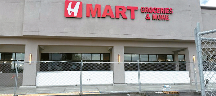 더블린 리테일센터 내 입점하는 H마트 더블린 매장. [더블린시 제공]