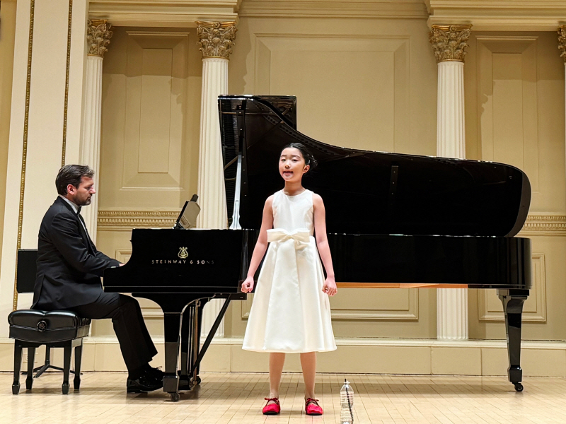 피아니스트 Javor Bracic와 이소혜, 카네기홀 Winners’ Recital 무대(사진 제공: BWIMC)