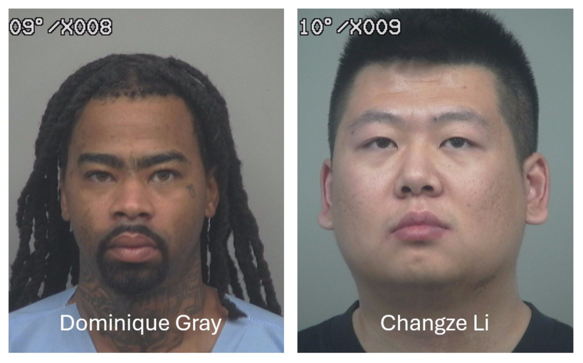 도미니크 그레이(왼쪽) 와 창즈 리.