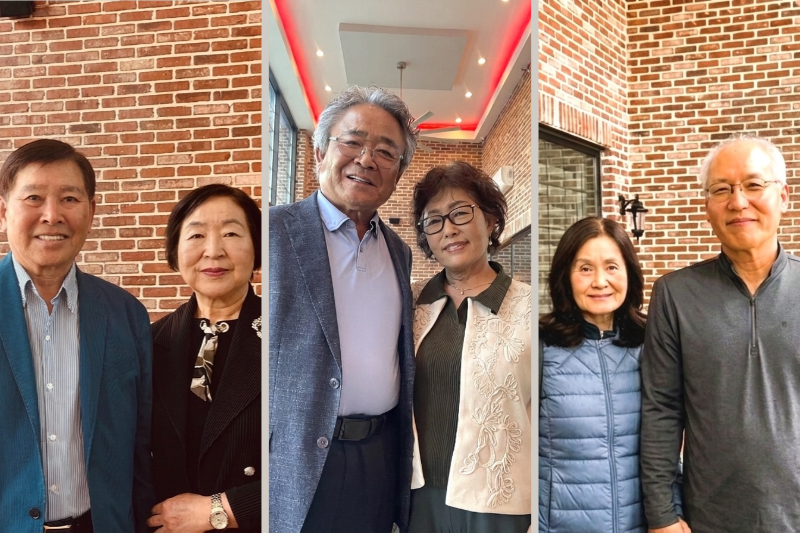 (왼쪽부터) 박종신·이송향 부부, 정상일·백수정 부부, 송대광, 김순희 부부