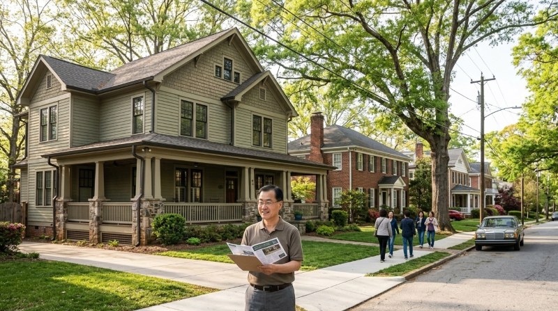 지난해 메트로 애틀랜타 지역에서 판매된 주택 가운데 10채 중 7채가 첫 호가보다 낮은 가격에 거래된 것으로 나타났다. [AI 생성 이미지]