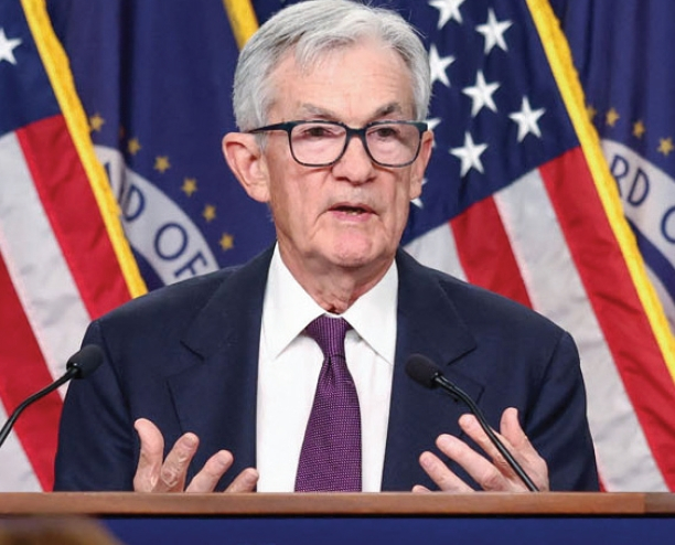 제롬 파월 연방준비제도(Fed·연준) 의장이 18일 워싱턴DC에서 연방공개시장위원회(FOMC) 정례회의 후 기자회견을 하고 있다.  [로이터]