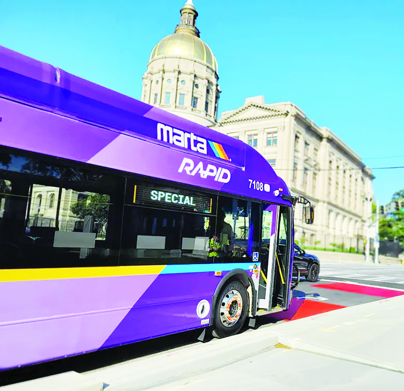 애틀랜타 A-라인 급행버스. [MARTA 제공] 