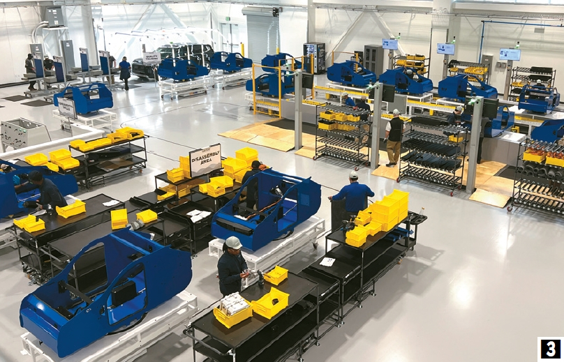 (3) 실제 차체 조립과정을 그대로 재현한 트레이닝 센터.