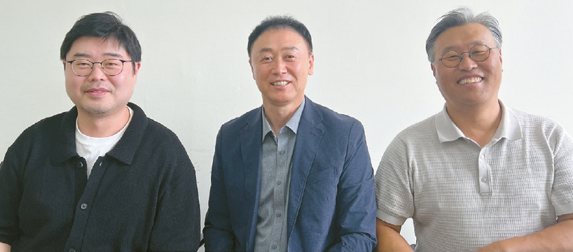 미주 공략에 나선 (왼쪽부터) 대명건설의 염승규 차장, 김영훈 이사, LNS 인베스트먼트의 신형진 팀장. 