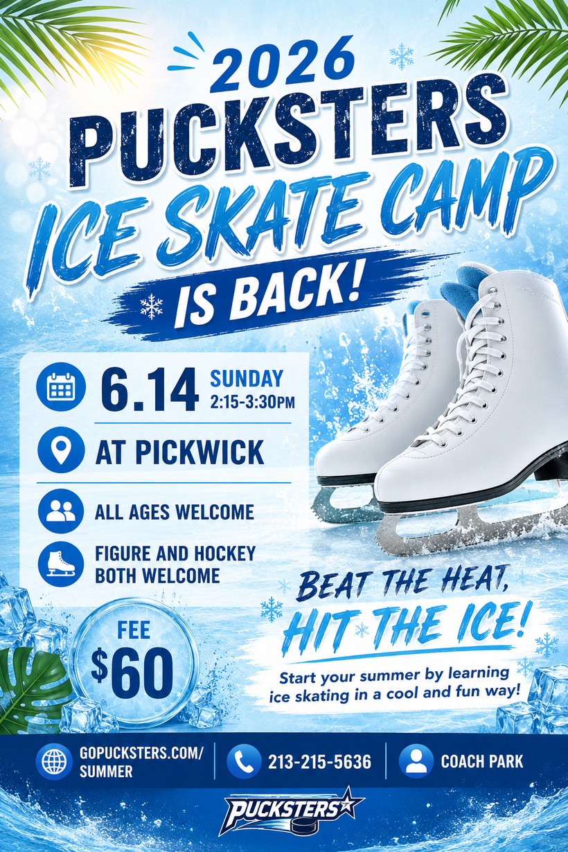 2026 Pucksters Ice Skate Camp 
