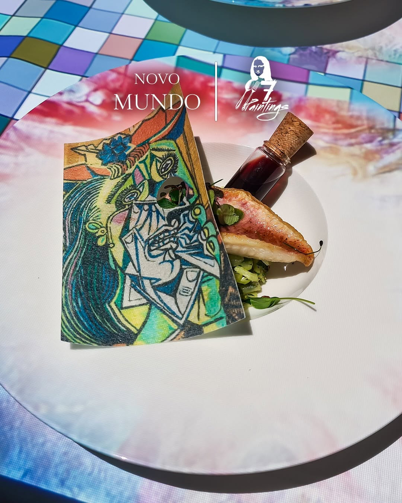 파블로 피카소(Pablo Picasso)의 작품에서 영감을 받은 코스 요리가 접시에 담겨 있다. 참가자들은 명화를 주제로 한 다양한 음식을 맛보며 예술과 미식을 함께 체험한다. [7 페인팅스]