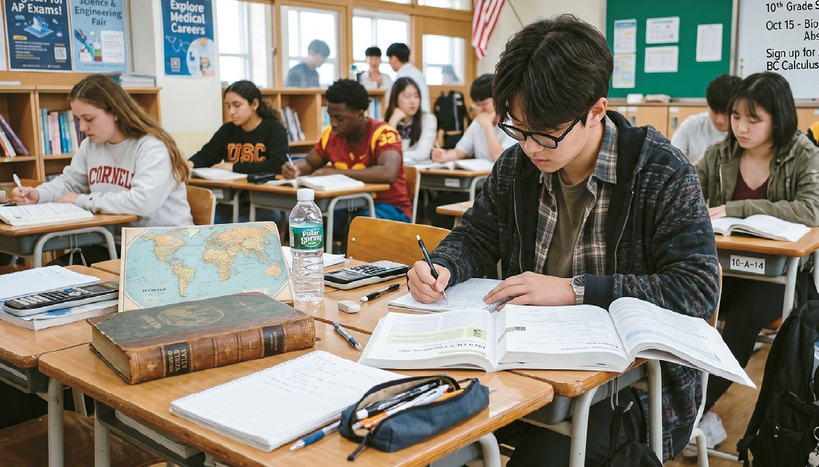 10학년은 의학.공학.AI 등 관심 전공에 맞춰 과목과 활동의 방향을 구체화하는 중요한 시기다.     [제미나이 생성]