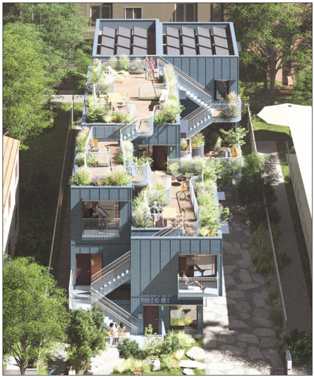 이 부지 들어설 다가구 주택 조감도. [Small Lots? Big Impacts project?West of West 캡처]