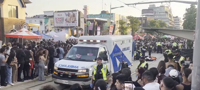 ['살사 온 세인트클레어' 축제의 총격 현장. 출처: Youtube @CityNews 캡처]비자 및 이민